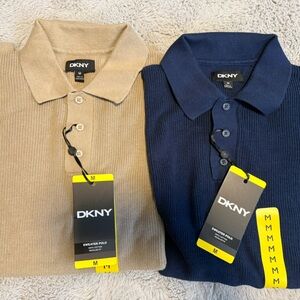 DKNY Men’s Polo Knit Shirts TWO !!